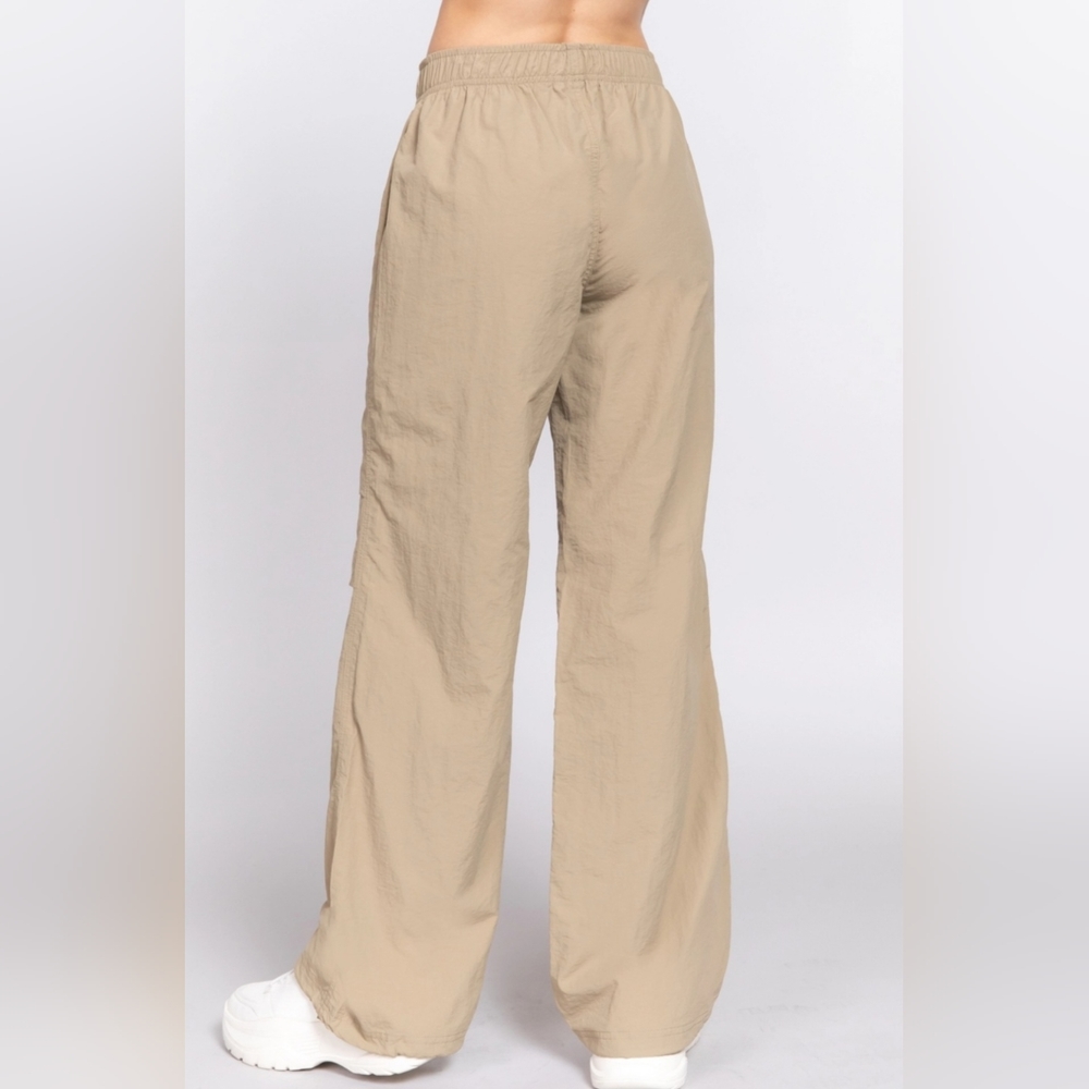 #124 🚨 SALE 🛑S, L BOHO FABULOUS WAIST ELASTIC PARACHUTE PANTS - Picture 7 of 13